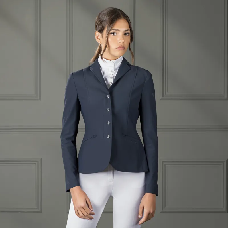 Shires Aubrion Ladies Newton Show Jacket - Navy-2